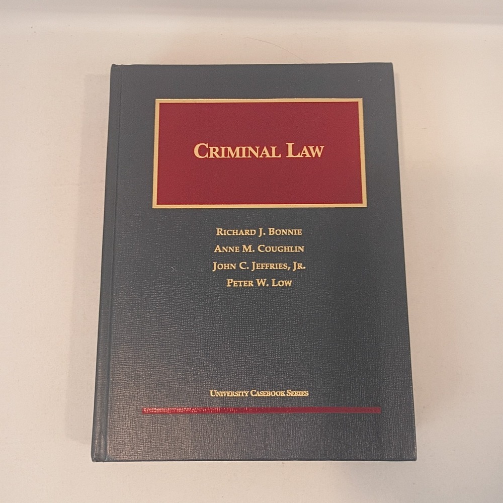 Criminal Law, Hardcover by Bonnie, Richard; Coughlin, Anne; Jeffries, John, J...